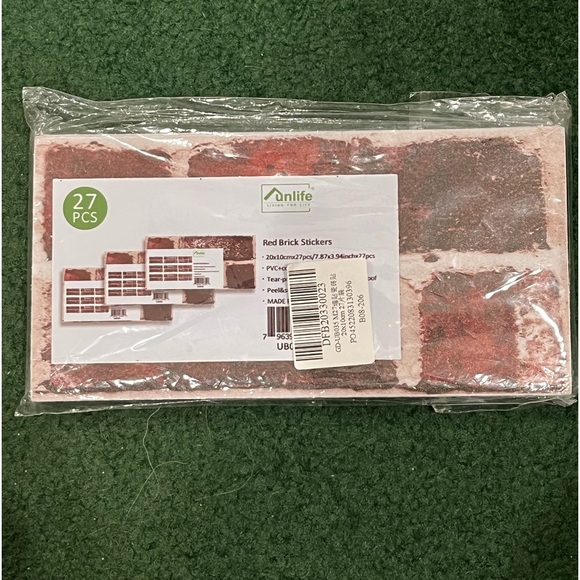 Faux Brick Self Adhesive Wall Sticker Red Brick - Picture 2 of 12